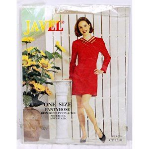 VTG Late 80s Unopened Javel Pantyhose Sheer Leg One Size 100% Nylon